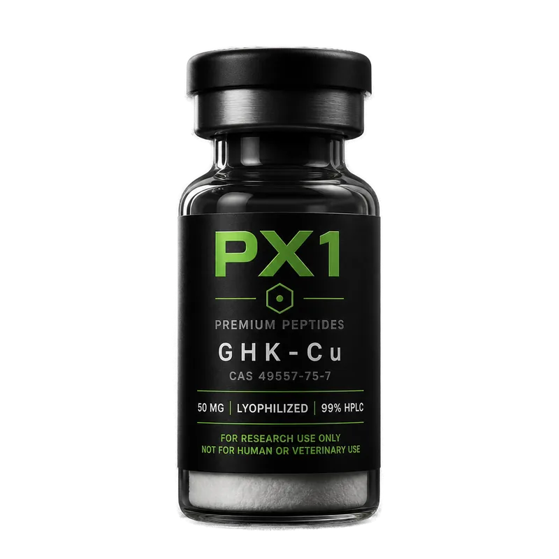 PX1 Labs GHK-Cu 50mg copper peptide research vial