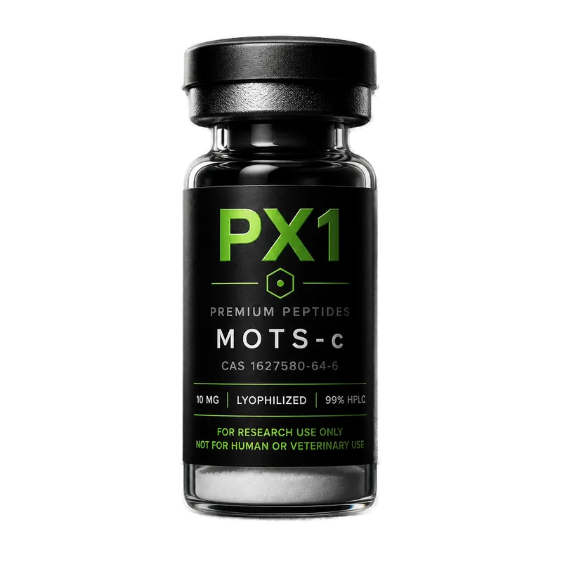 PX1 Labs MOTS-c 10mg research peptide vial