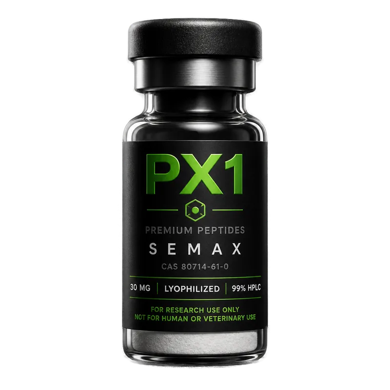 PX1 Labs Semax 30mg research peptide vial